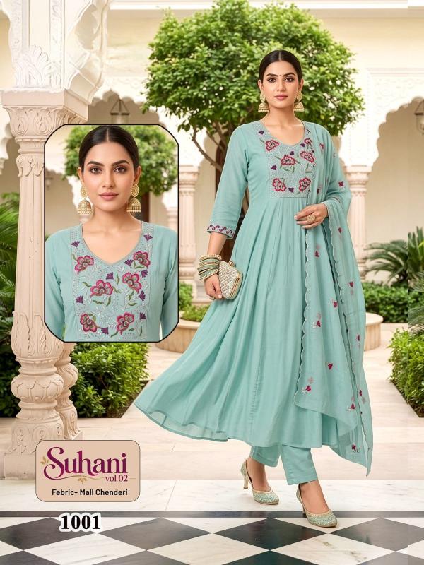 Desi kudi suhani vol 2 anarkali 3pcs kurti wholesale